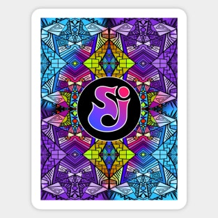 String Cheese Incident - Blue Purple Trippy Pattern Sticker